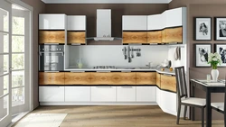 Kitchen design with facades