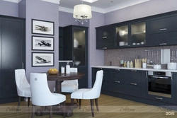 Kitchen design with facades