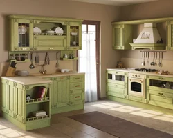 Kitchen design with facades