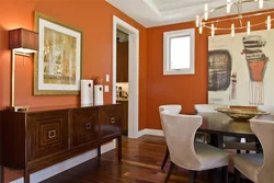 Kitchen design in terracotta tones