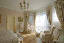 Колер слановай косткі ў інтэр'еры спальні