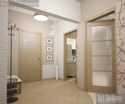 Hallway design with light doors