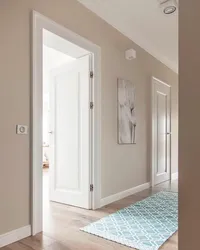 Hallway design with light doors
