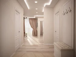 Hallway design with light doors