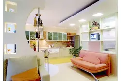 Mətbəx qonaq otağı drywall dizayn