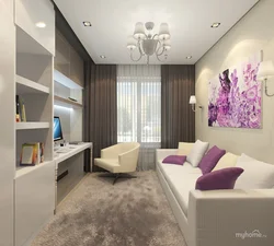 Living room bedroom design 13 sq m