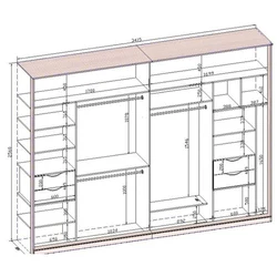 Filling a wardrobe in the hallway with a depth of 60 cm photo