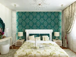 Bedrooms in emerald tones design