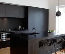 Matte colors in the kitchen interior