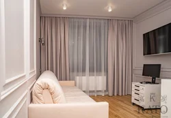 Curtain design for beige living room