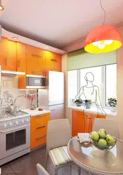 Small kitchen design in light colors photo