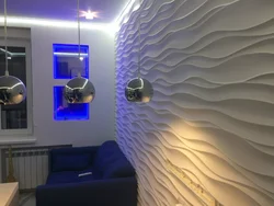 3D panels in the kitchen interior photo