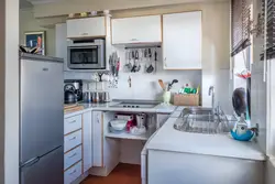 Як Правільна Размясціць Кухонны Гарнітур На Маленькай Кухні Фота
