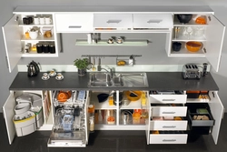 How to properly arrange kitchen units in a small kitchen photo