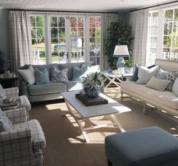 American house living room interior