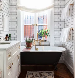 Bathroom 9 sq.m. with window design