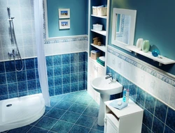 Blue bath design photo