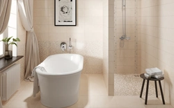 Bathroom beige floor photo
