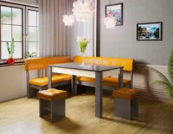 Soft corner in the kitchen photo