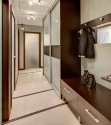 Design options for a narrow corridor in an apartment photo
