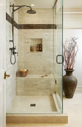 Shower In The Bathroom In The Apartment Photo