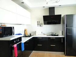 Kitchen Dark Top Photo In The Interior