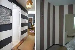 Hallway With Stripes Design Photo