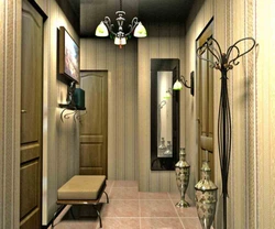 Hallway with stripes design photo