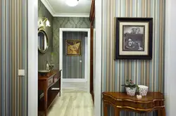 Hallway with stripes design photo
