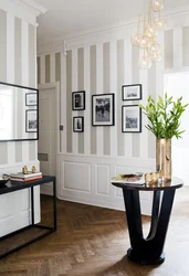 Hallway with stripes design photo