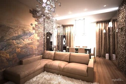 Living room design light brown