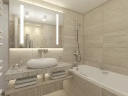 Small bathroom design in light colors