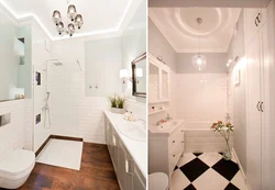 Small bathroom design in light colors