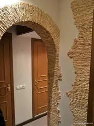 Artificial Stone For Interior Wall Decoration In The Hallway In The Interior