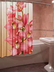 Modern bath curtains photo