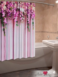 Modern bath curtains photo