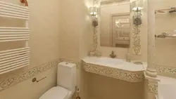 Ҳаммом бо ванна ва ҳоҷатхона акс