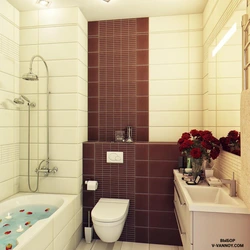 Bathroom with bathtub and toilet photo
