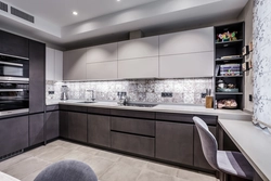 Kitchen Design White Top Gray Bottom