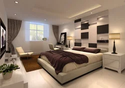 Design project of a bedroom in a modern style photo
