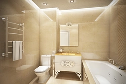 Bathroom design photos with a toilet in light colors