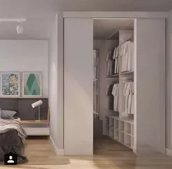 Bedroom design 18 sq m with dressing room