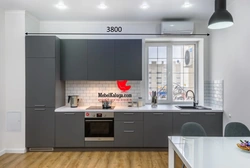 Kitchen graphite presses in the interior