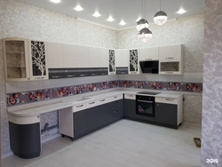 Kitchen graphite presses in the interior
