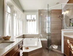 Bathroom design with 1 window