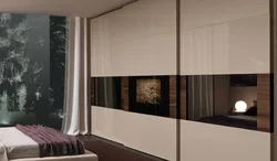 Wardrobe in the bedroom photo design