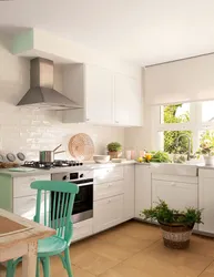 Kitchen design in an apartment in a modern style inexpensively