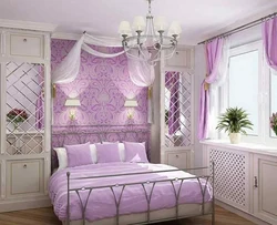 Bedroom designs in purple colors