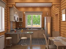 Кухня з печкай у вясковай хаце дызайн фота