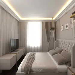 Ceilings in the bedroom 14 square meters photo